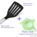 Bizanzzio Slotted Turner - Stainless Steel & Silicone Spatula in Black Cooking Utensil - B01COVQACY